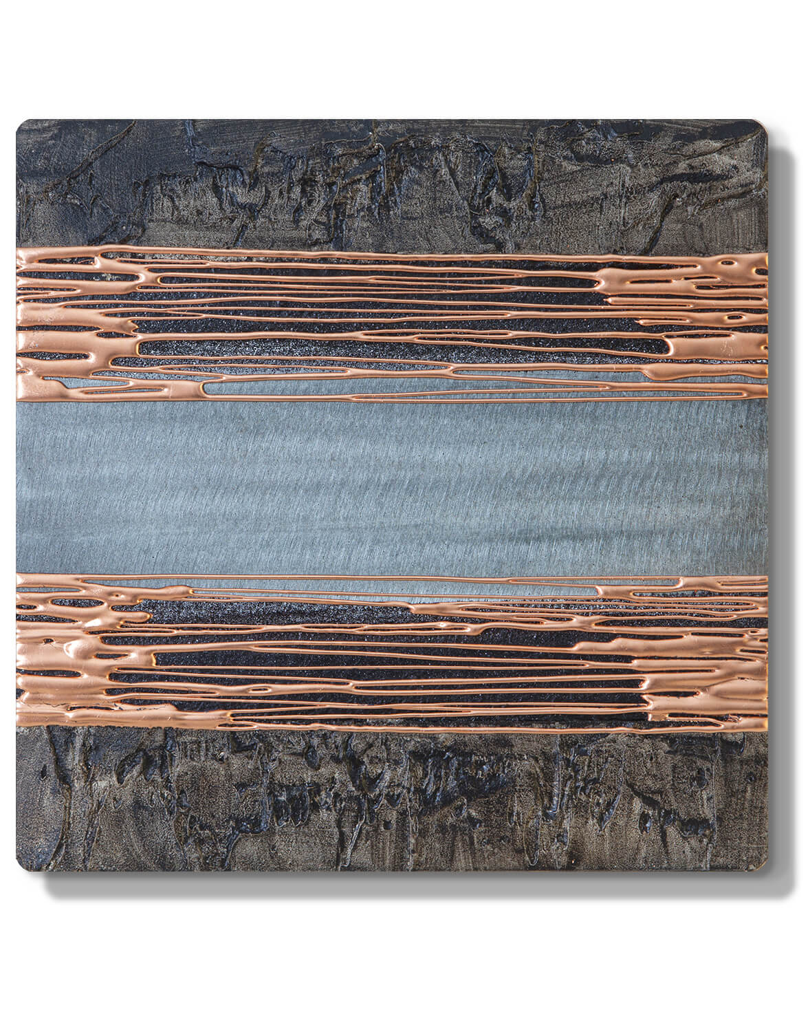 Small Metal Wall Art Set 8 Silver Wall Art, Contemporary Art UK