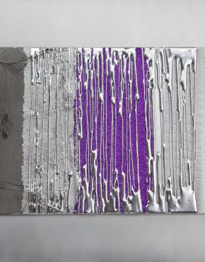 Echo Purple - Silver Wall Art, Contemporary Art UK