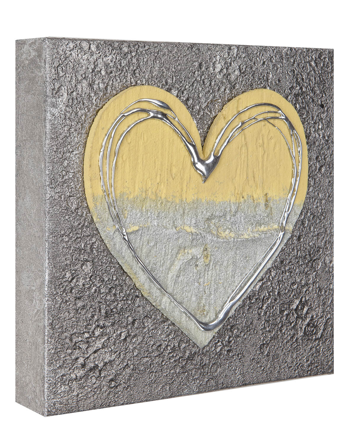 small canvas yellow angle Silver Wall Art, Contemporary Art UK