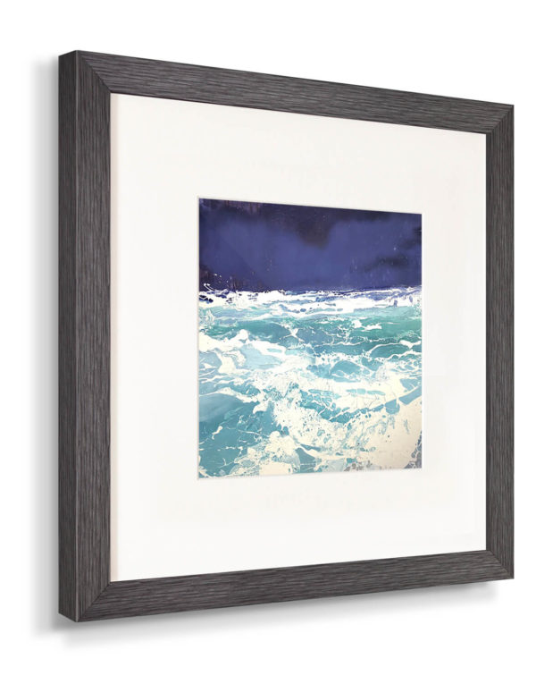 Michael Sole, Storm on The Riviera Silver Wall Art, Contemporary Art UK