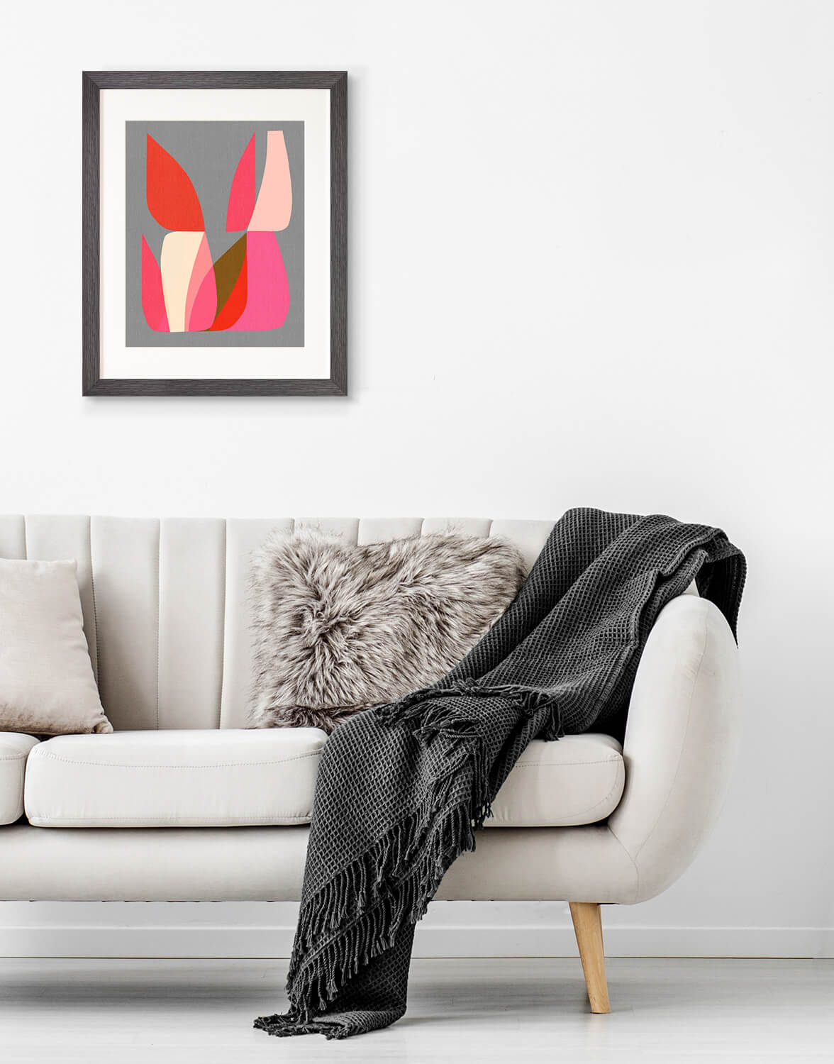 Framed Prints Silver Wall Art, Contemporary Art UK