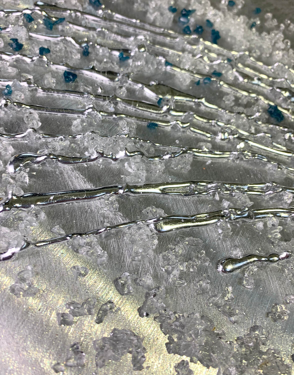 Alchemy, Crystal Accent Navy Silver Wall Art, Contemporary Art UK