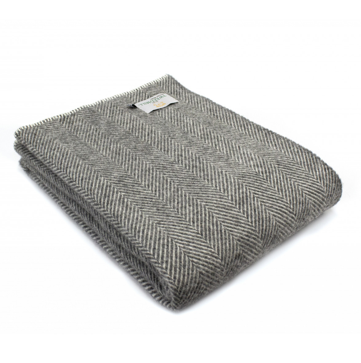 Pure Wool Blanket Throw, Slate Grey 140x200cm Silver Wall Art