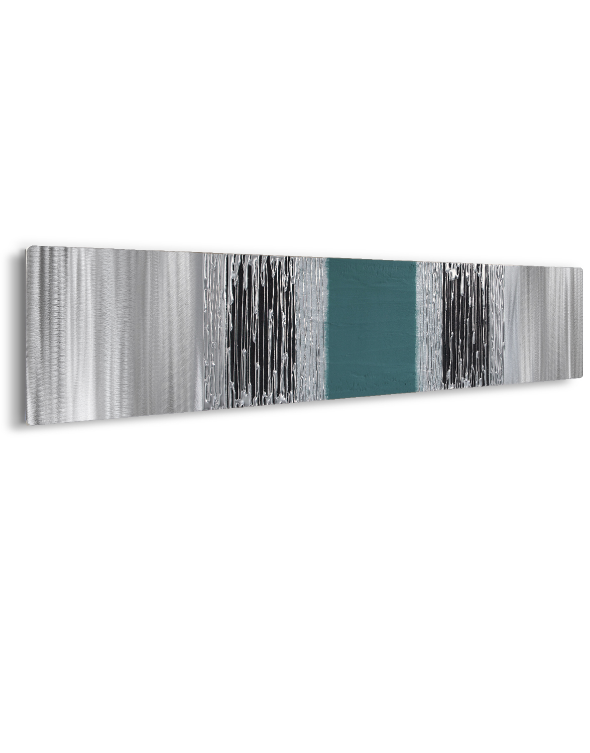 (Last One) Echo Oversofa, Teal Silver Wall Art, Contemporary Art UK